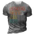 Legend Since July 1972 50Th Birthday 50 Years Old Vintage 3D Print Casual Tshirt Grey