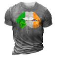 Lips Sexy Green Irish Leopard Flag Shamrock St Patricks Day  3D Print Casual Tshirt Grey