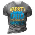 Mens Best Dad In The World For A Dad   3D Print Casual Tshirt Grey