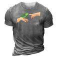 Michelangelo Angry Green Parrotlet Birb Memes Parrot Owner 3D Print Casual Tshirt Grey