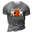Mothers Day Gift Basketball Mom  Mom Game Day Outfit  3D Print Casual Tshirt Grey