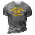 Orange Beach Al Alabama Gym Style Distressed Amber Print 3D Print Casual Tshirt Grey