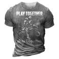 Play Together - Stay Together 3D Print Casual Tshirt Grey