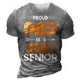 Proud Dad Of A 2022 Senior Tiger Print 3D Print Casual Tshirt Grey