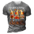 Thanksgiving With My Gnomies For Women Funny Gnomies Lover  3D Print Casual Tshirt Grey