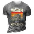 Truck Driver Gift Real Drive Big Rigs Vintage Gift 3D Print Casual Tshirt Grey