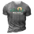Wilton Ct Vintage Throwback Tee Retro 70S Design 3D Print Casual Tshirt Grey