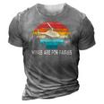 Wings Are For Fairies Funny Helicopter Pilot Retro Vintage 3D Print Casual Tshirt Grey