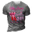 Womens This Queen Was Born On September 24Th High Heel Birthday 3D Print Casual Tshirt Grey