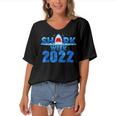 Shark 2022 Week Passion For Shark 2022 Men Women Women's Bat Sleeves V-Neck Blouse