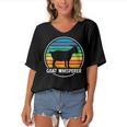 Womens Goat Whisperer Apparel - Funny Goat Women's Bat Sleeves V-Neck Blouse