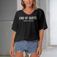 Funny Joe Biden End Of Quote Repeat The Line V3 Women's Bat Sleeves V-Neck Blouse