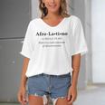 Afro Latino Dictionary Style Definition Tee Women's Bat Sleeves V-Neck Blouse