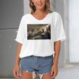 Signing The Declaration Of Independence 4Th Of July Women's Bat Sleeves V-Neck Blouse