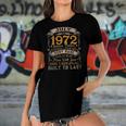 50 Years Old Vintage July 1972 Limited Edition 50Th Birthday Women's Short Sleeves T-shirt With Hem Split