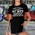 I Dont Always Listen To My Wife V2 Women's Short Sleeves T-shirt With Hem Split