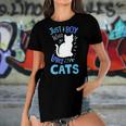 Kids Cat Just A Boy Who Loves Cats Gift For Cat Lovers Women's Short Sleeves T-shirt With Hem Split