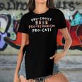 Pro Choice Pro Feminism Pro Cat For A Feminist Feminism Women's Short Sleeves T-shirt With Hem Split