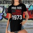 Pro Roe 1973 Reproductive Rights America Usa Flag Distressed Women's Short Sleeves T-shirt With Hem Split