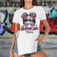 All American Mini 4Th Of July Usa Flag Kids Women's Short Sleeves T-shirt With Hem Split