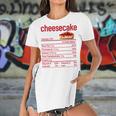 Cheesecake Nutrition Facts Funny Thanksgiving Christmas V3 Women's Short Sleeves T-shirt With Hem Split