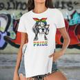 Cute Dog Lover Puppy Owner Beagle Mom Dad Gay Lesbian Lgbt Women's Short Sleeves T-shirt With Hem Split
