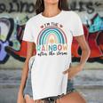 Dokz Funny I&8217M The Rainbow After The Storm Newborn Boy Girl Women's Short Sleeves T-shirt With Hem Split