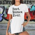 Womens Best Memaw Ever Grandmother Grandma Gift From Grandchildren Women's Short Sleeves T-shirt With Hem Split