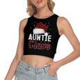 Fun Santa Hat Christmas Costume Matching Auntie Claus Women's Crop Top Tank Top