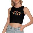 Regulate Your Dicks Pro Choice Rights Flowers Women's Sleeveless Bow Backless Hollow Crop Top