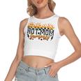 Hot Mom Summer Funny Mom Life Beach Summer Vacation  Women's Sleeveless Bow Backless Hollow Crop Top
