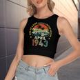 Awesome Since April 1943 Vintage 80Th Birthday For Women's Crop Top Tank Top