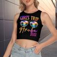 Girls Trip Aruba 2022 Sunglasses Summer Matching Group V2 Women's Sleeveless Bow Backless Hollow Crop Top