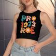 Reproductive Rights Pro Choice Pro 1973 Roe Women's Sleeveless Bow Backless Hollow Crop Top