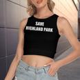 Save Highland Park V2 Women's Sleeveless Bow Backless Hollow Crop Top