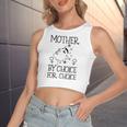 Mother By Choice For Choice Reproductive Rights Abstract Face Stars And Moon Women's Crop Top Tank Top