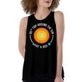 90Th Birthday Retro 90Th Trip Around The Sun What A Ride Women's Loose Fit Open Back Split Tank Top