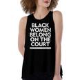 Black Belong On The Court Sistascotus Shewillrise Women's Loose Tank Top