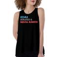 Stars Stripes And Equal Rights 4Th Of July Patriotic Women's Loose Fit Open Back Split Tank Top