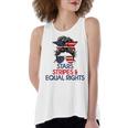 Retro Pro Choice Stars Stripes And Equal Rights Patriotic Women's Loose Fit Open Back Split Tank Top
