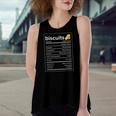Biscuits Nutrition Facts Thanksgiving Christmas Women's Loose Tank Top