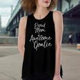 Cute Goal Keeper Mother Proud Mom Of An Awesome Goalie Tank Top Women's Loose Tank Top