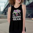 Grammy Bear Floral Matching Outfits Women's Loose Tank Top