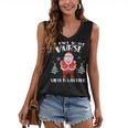Be Nice To The Nurse Santa Is Watching Christmas Nursing Women's V-neck Casual Sleeveless Tank Top