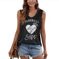 Love Heart Crown Baseball Sister Mothers Day Mom Mothers Women's V-neck Casual Sleeveless Tank Top