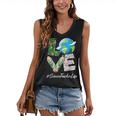 Science Teacher Love World Earth Day Save The Planet Women's V-neck Casual Sleeveless Tank Top