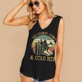 Cowboy Boots Hat Sad Country Songs & Cold Beer Music Lover Women's V-neck Casual Sleeveless Tank Top Cowboy Boots Hat Sad Country Songs & Cold Beer Music Lover Women's V-neck Casual Sleeveless Tank Top