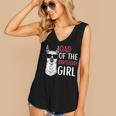 Dad Of The Birthday Girl Matching Birthday Outfit Llama Women's V-neck Tank Top