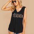Dance Teacher Leopard Appreciation Funny For Women For Work Women's V-neck Casual Sleeveless Tank Top