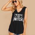 Im With The Witch For A Couples Halloween Witches Women's Vneck Tank Top